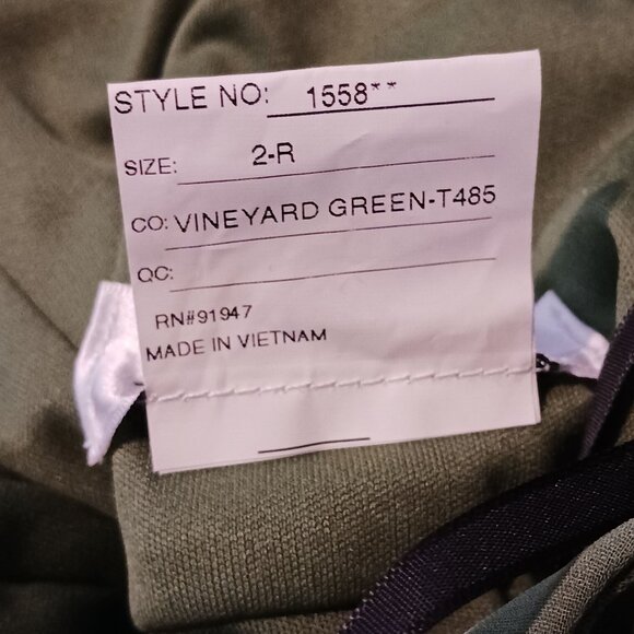 NEW After Six Contoured Wide‎ Strap Sweetheart Maxi Dress in Vineyard Green, 6 - Picture 6 of 9